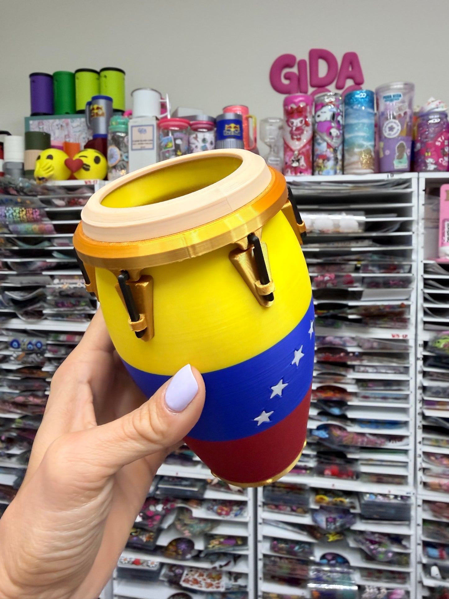 3D Printed Venezuela Conga Can Cooler for 12oz