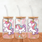 UV DTF - Little Unicorn libbey cup Wrap