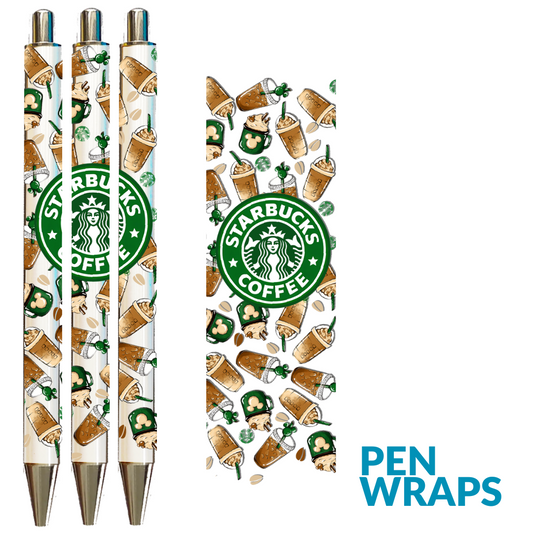 UV DTF - Green Coffee Pen Wrap