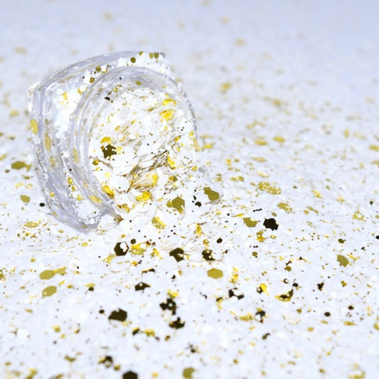 Golden White Glitter - 2.2 oz