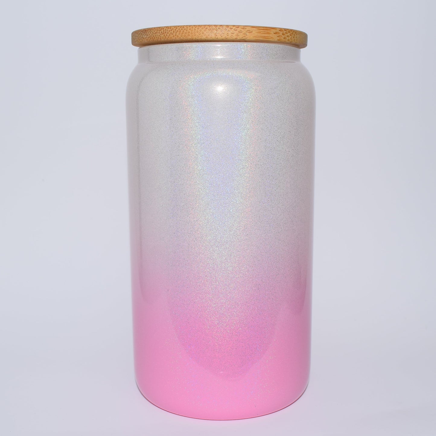 16 Oz Sublimatable DEGRADE Shimmer Glass Can Blank