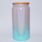 16 Oz Sublimatable DEGRADE Shimmer Glass Can Blank
