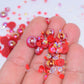 Crazy Red Flat Back Pearl Mix - 1.2 oz