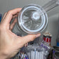 16 Oz Blank Plastic Can with plastic lid great option for Kids