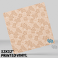 Christmas Gingerbread Pattern 12x12" Printed Permanent Vinyl