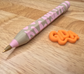 ✏️ 3D Printed Jumbo Pencil Pen | Refillable Ink | Pink Animal print Theme Gift Ballpoint Pen