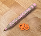 ✏️ 3D Printed Jumbo Pencil Pen | Refillable Ink | Pink Animal print Theme Gift Ballpoint Pen