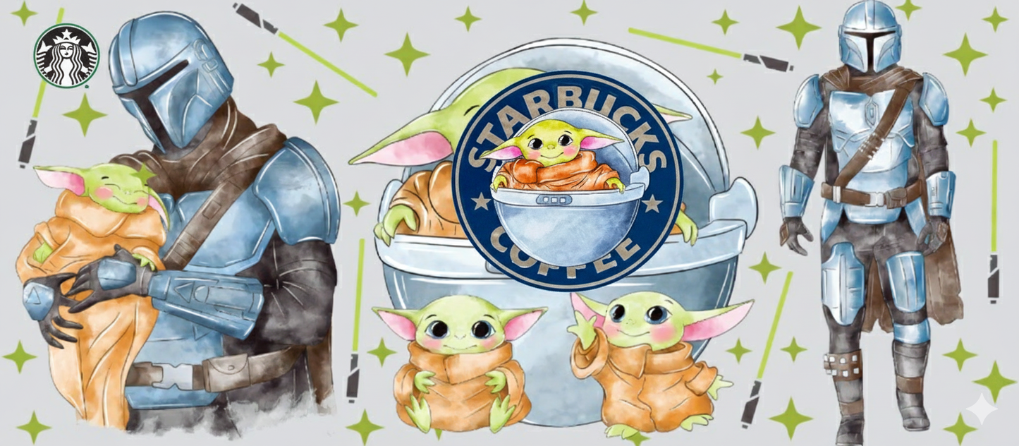 UV DTF - Yoda Watercolor Magic