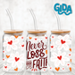 UV DTF  WRAP - CORAL VERSION Never Lose your Faith 16oz Libbey cup Wrap