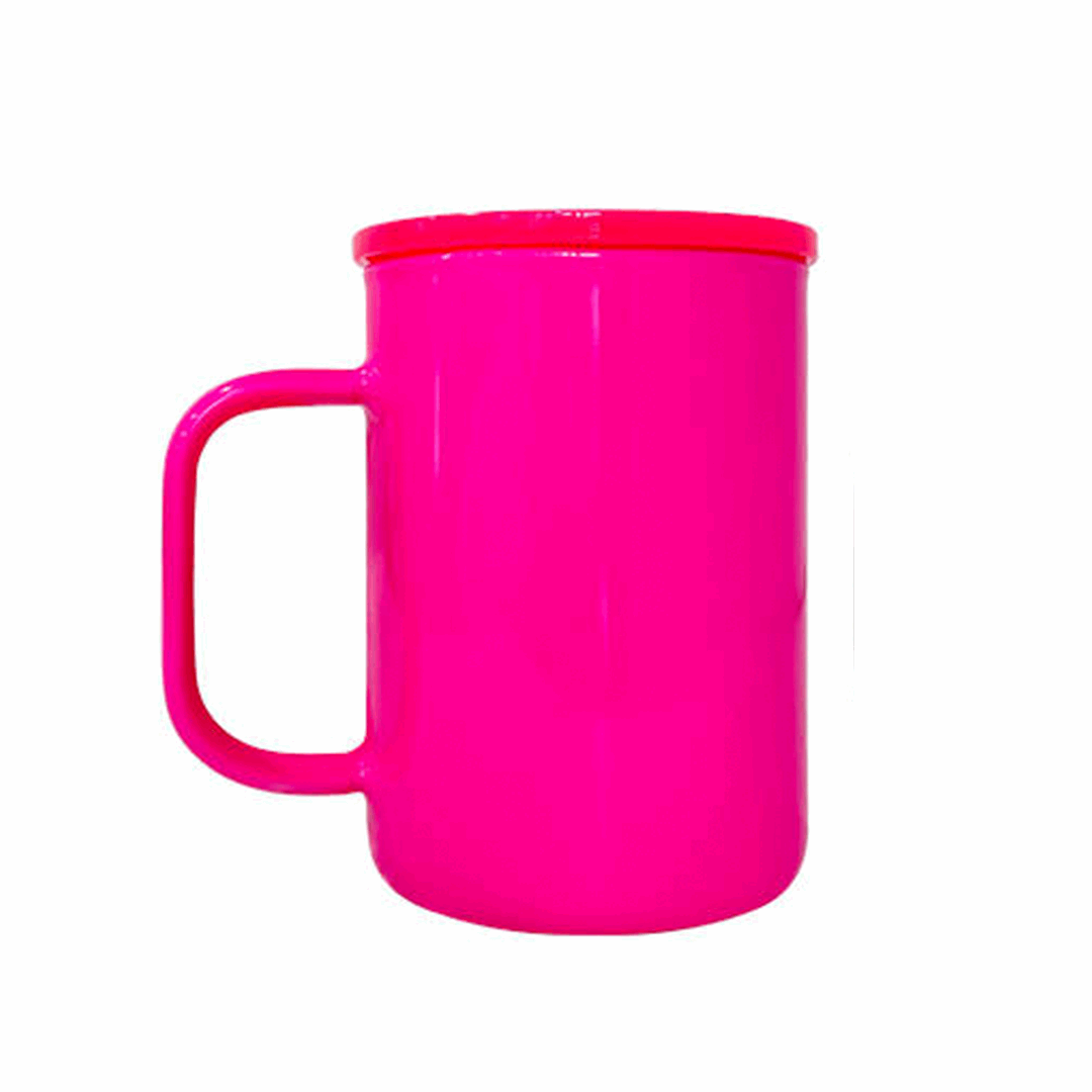 17 oz Sublimatable MACARON Glass Mug With Plastic Lid Elevate