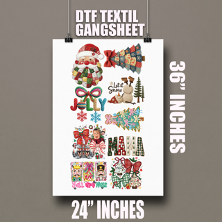 Textil DTF - PRE MADE Gang sheet 22x36 inches
