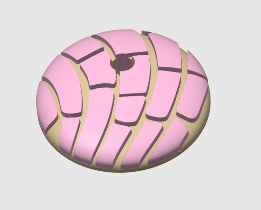 3D Printed Libbey Cup Lid Topper – Pink Concha Decorative Drink Accessory