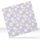 Purple Daisies and Bee's Pattern 12x12" Printed Permanent Vinyl