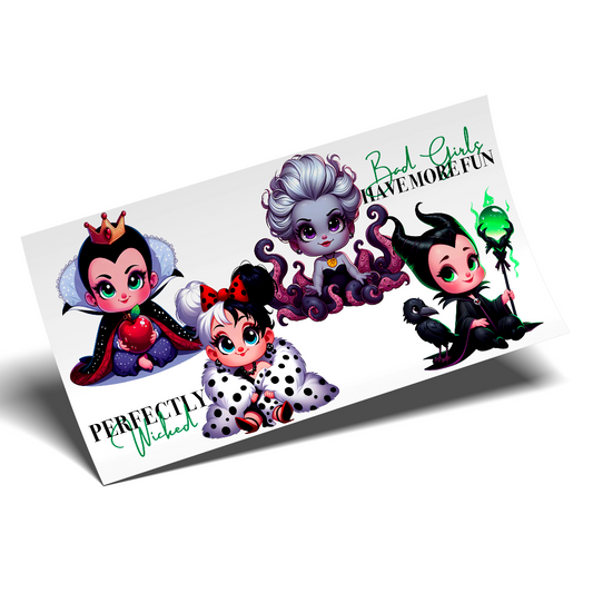 Cup Wrap Sticker UV DTF -  Mini Villanas Wrap