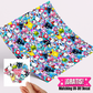 High Quality Printed Adhesive Vinyl – Permanent Finish 12x12" Kitty Pattern friends patterned / Free Uvdtd decal