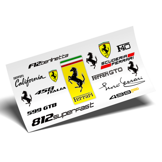 Cup Wrap Sticker  - UV DTF Forza Ferrari