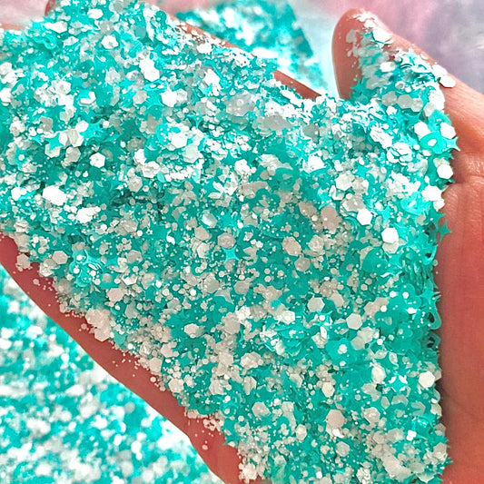 Neon Valentines Love Mint Glitter - 2.2 oz