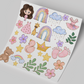 UV DTF Sheet - Baby Girl with Rainbows 10x10 inches