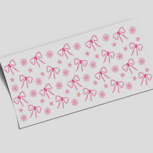 Cup Wrap Sticker  - UV DTF Flowers Coquettes