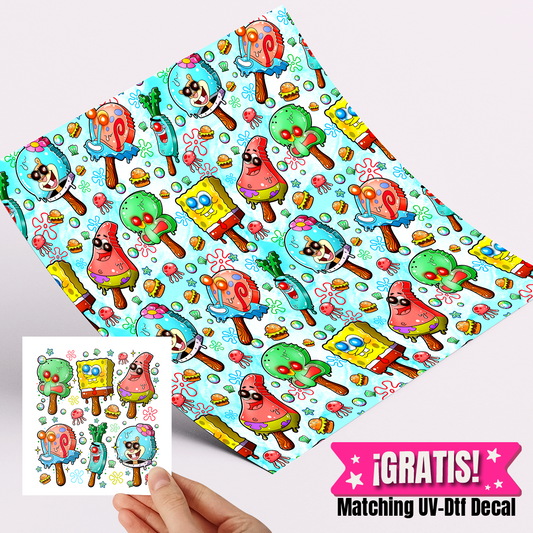 High Quality Printed Adhesive Vinyl – Permanent Finish 12x12" Bobby  / Free Uvdtd decal