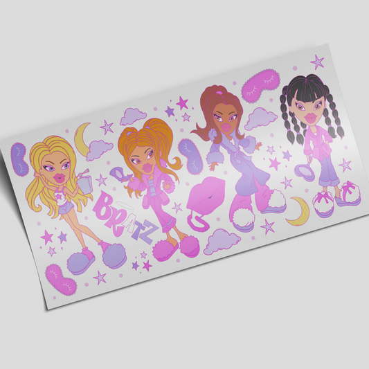 UV DTF Cup Wrap -  Bratz Pajamas