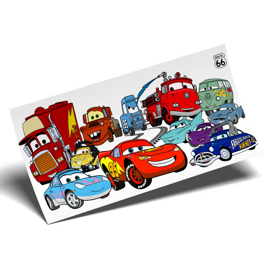 Cup Wrap Sticker  - UV DTF Cars