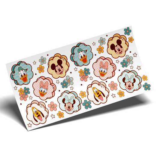 Cup Wrap Uv Dtf Sticker -  More Checkered friends