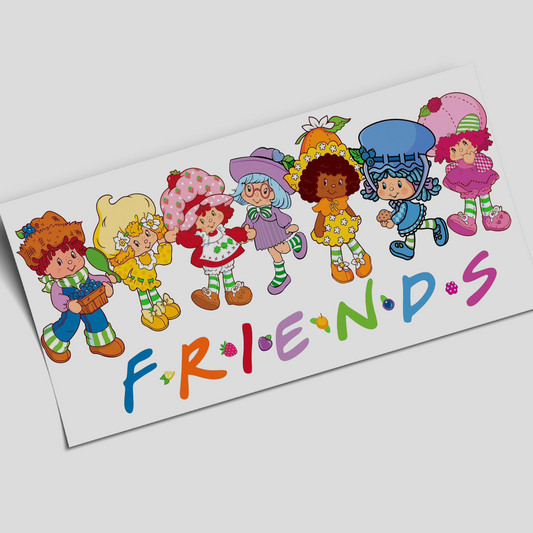 UV DTF Wrap Stickers - Strawberry Shortcake Friends