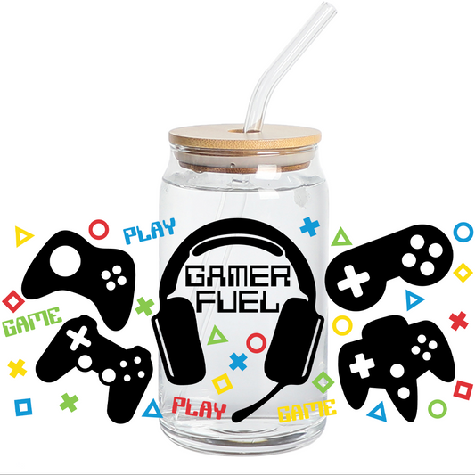 UV DTF Sticker Wraps - Gamer Libbey Wrap