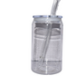 16 Oz Blank Plastic Can with plastic lid great option for Kids