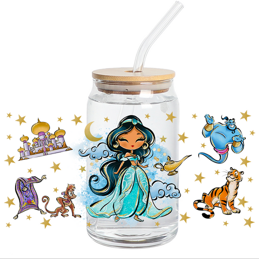 UV DTF Stickers Wrap -  Mini Jazmin Libbey cup Wrap
