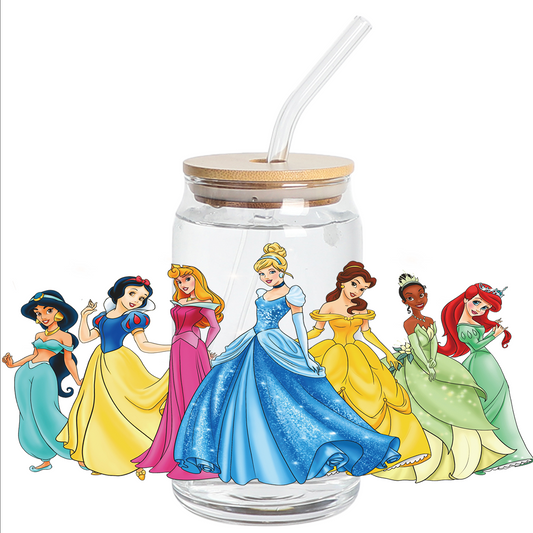 Cup Wrap Uv Dtf Sticker - 7 Princess libbey cup Wrap