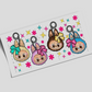 UV DTF Wrap Stickers - Labubu keychain