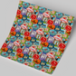Printed Vinyl Sheet 12x12 " Permanent Vinyl - Travel Stamps