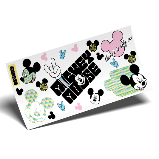 Cup Wrap Uv Dtf Sticker -  Mickey There's is only one