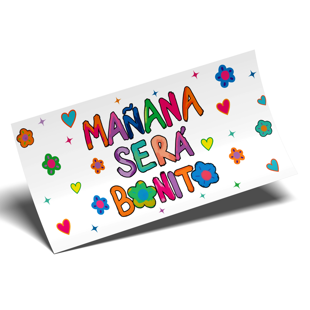 UV DTF Stickers Wraps - Big Manana sera bonito  Libbey cup Wrap