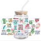 Cup Wrap UV DTF Stickers Wraps - Mental Health Matters Libbey cup Wrap