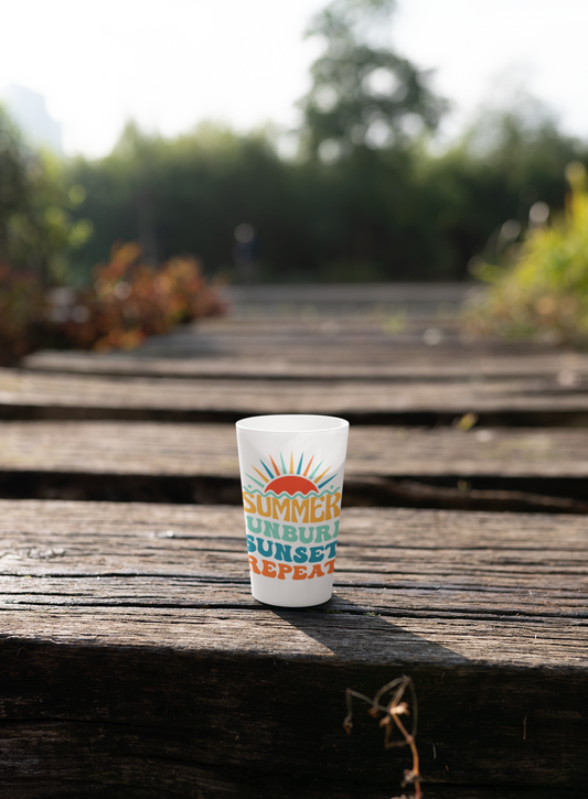UV DTF STICKER - Summer Sunburn Sunset Repeat