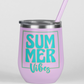 UV DTF STICKER - Summer Vibes mint letters