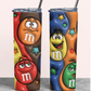 3D - M&M Chocolate Straight 20oz Tumbler wrap Vinyl