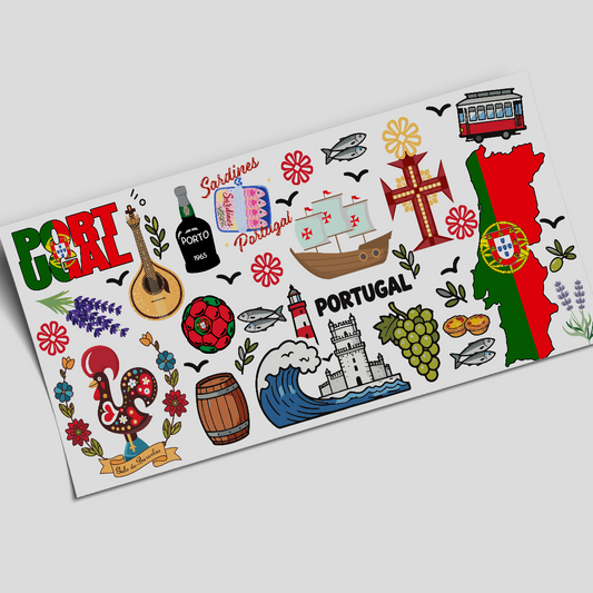 Cup Wrap Sticker  - UV DTF Portugal