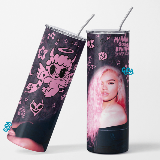 Karol G - Diablita Bella - Straight 20oz Tumbler wrap Vinyl