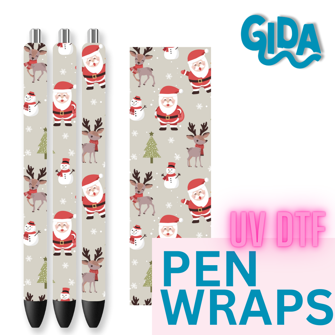 UV DTF - Pen Wrap Santa
