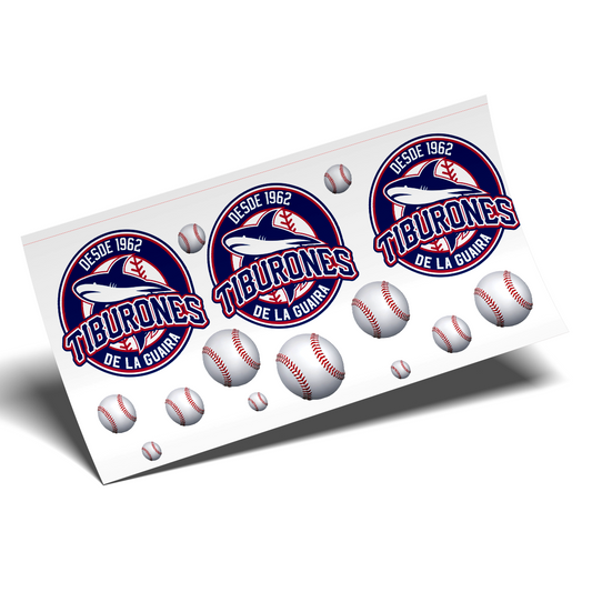 Cup Wrap Sticker  - UV DTF Tiburones