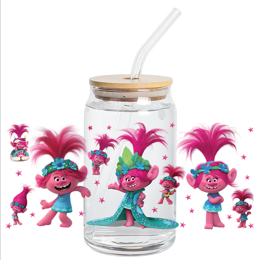 Cup Wrap Uv Dtf Sticker - Trolls  - cup wrap STICKER