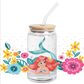 Cup Wrap Uv Dtf Sticker - Sirena and flowers libbey cup Wrap