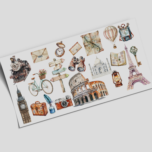 Cup Wrap Sticker  - UV DTF Travel Addict