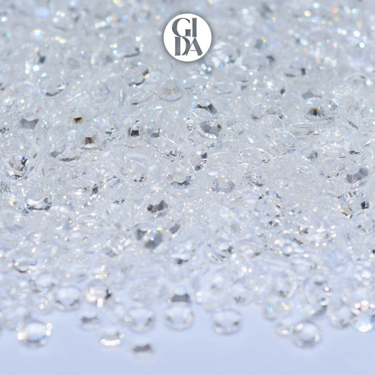 Transparent Flat Back Rhinestones - Bag 1.2 oz / 5.000 pcs - 3mm - GIDA DESIGN 