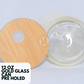 12 OZ Double Wall GLASS Can/Gold Color Snow globe Tumbler - GIDA DESIGN 