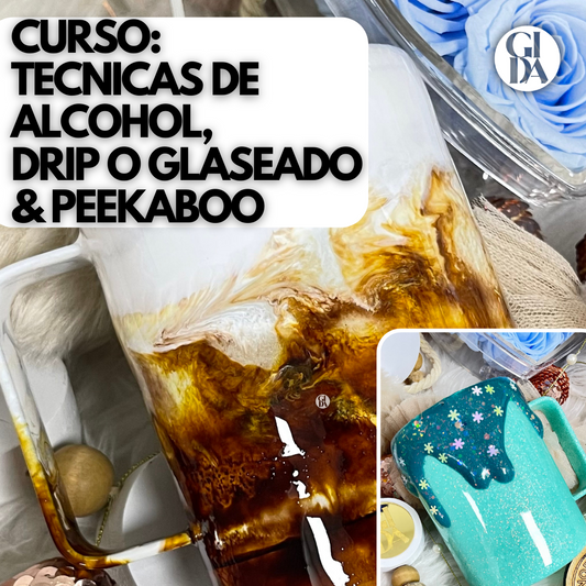 Curso de Resina 3 en 1 /TÉCNICA DE ALCOHOL, DRIP Y PEEKABOO